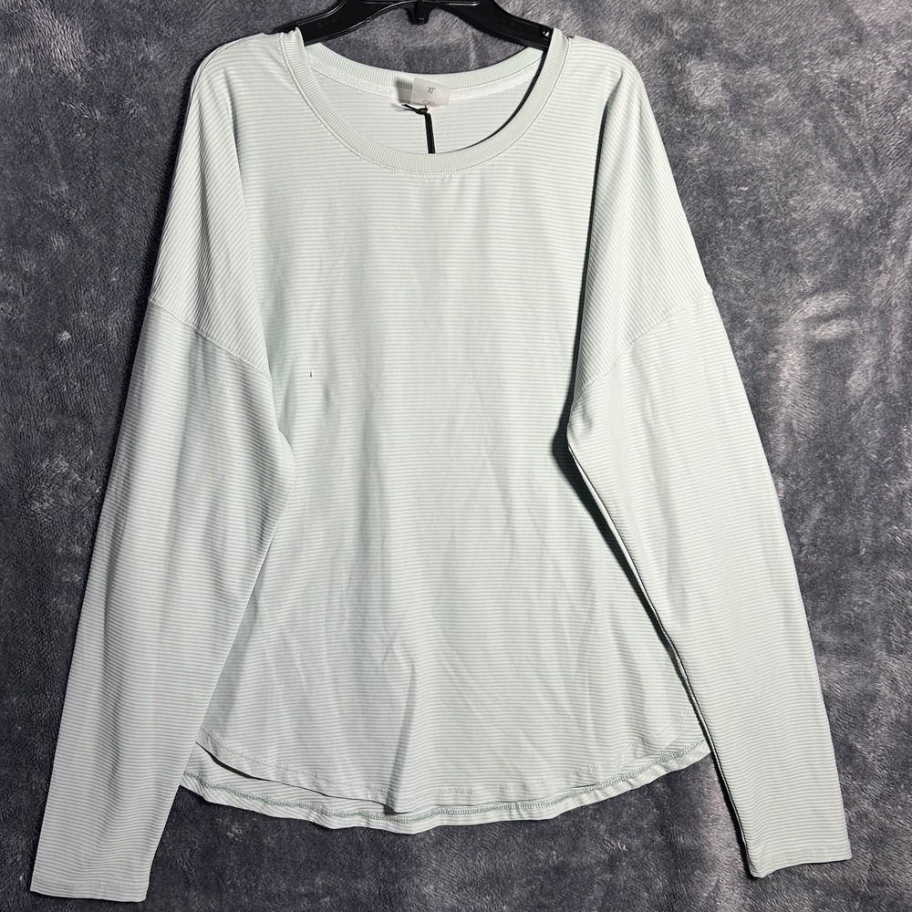 Calia Womens Size XL Blue Renew Long Sleeve Athletic Top